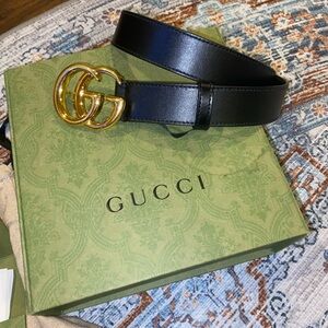 Authentic Black Gucci Belt